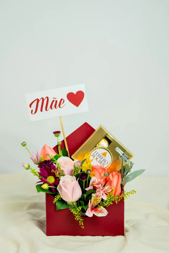 Carta de Flores com Chocolate P
